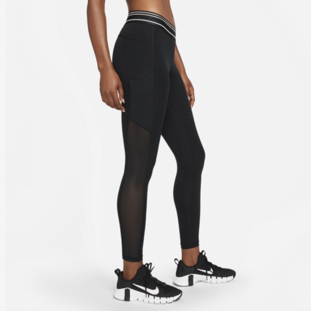 NEW Nike Dri-FIT NP Pocket Tights Fit Leggings Sporty Casual Black size MEDIUM